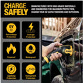 DEWALT Level - 2 Portable Electric Vehicle EV Charger up to 16 Amps, 120 - 240 - Volt AC 3.8 KW, 25 Ft. Cable, Weatherproof